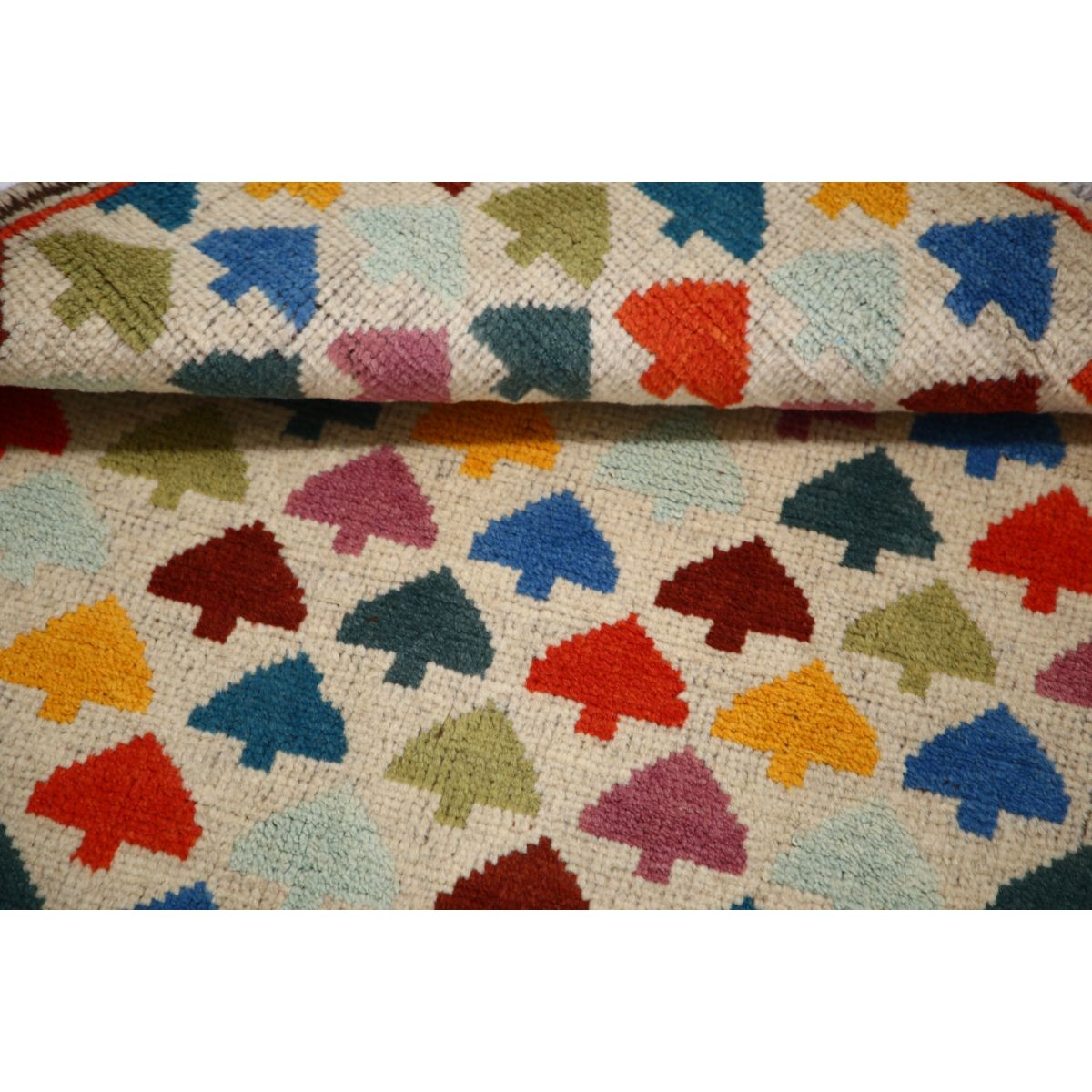 Revival 3x4 Handmade Double Knotted Washable Wool Rug - Colorful