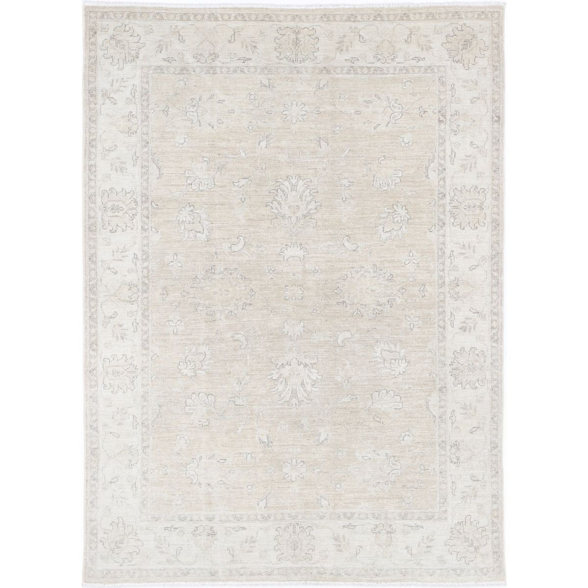 Serenity 5x7 Handmade Double Knotted Washable Wool Rug - Soft Hues