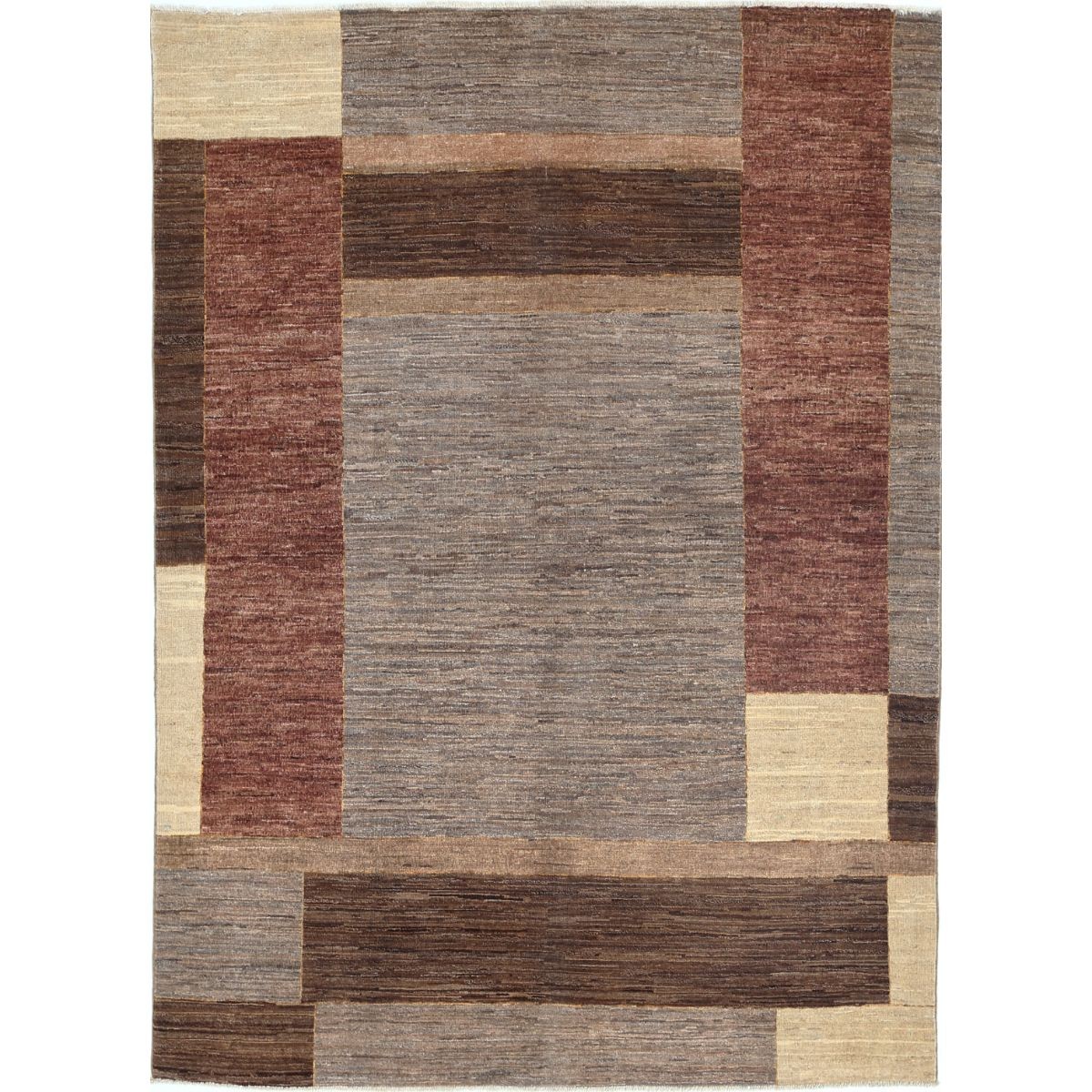 Modcar 5x7 Handmade Double Knotted Washable Wool Rug - Colorful