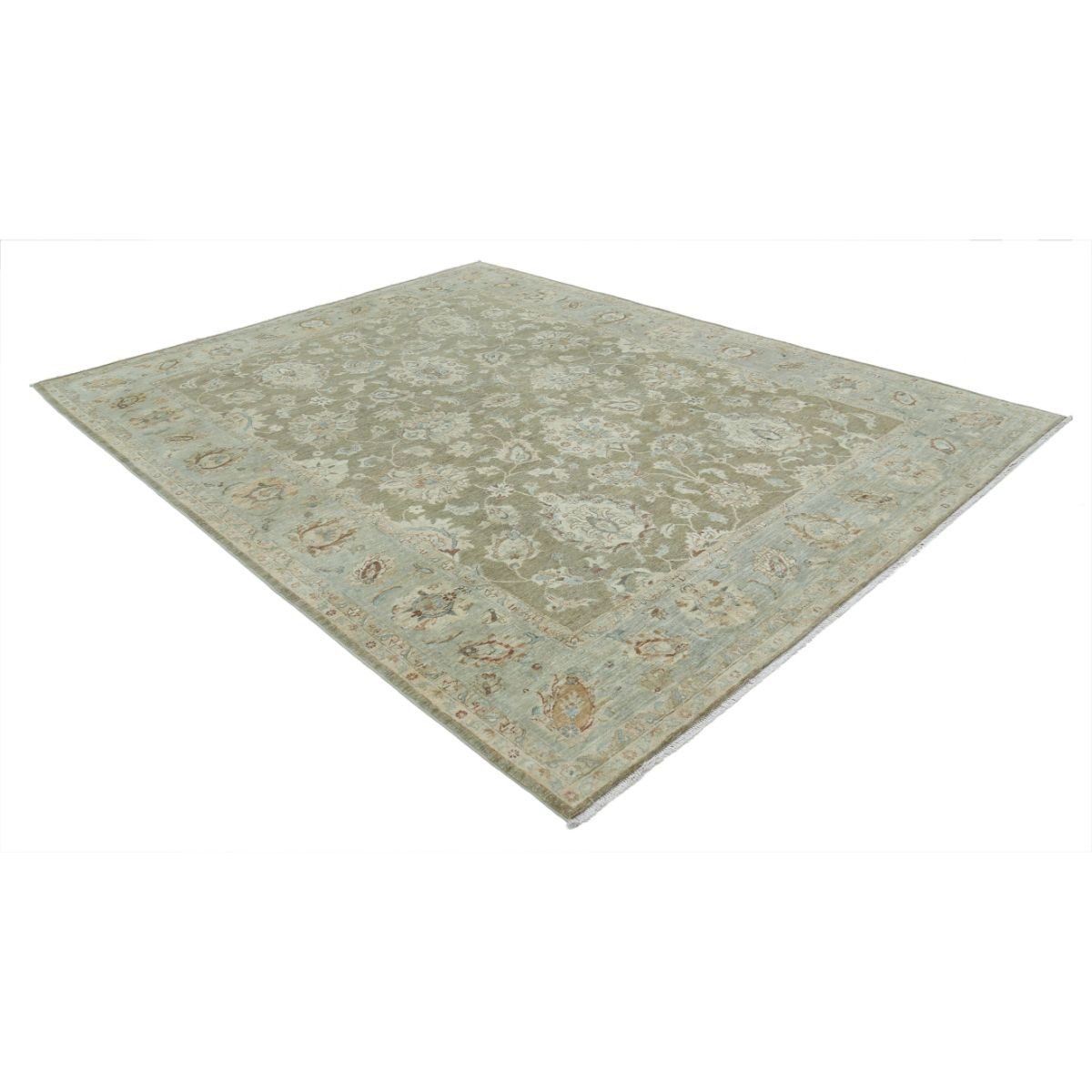 Ziegler 8x10 Handmade Double Knotted Washable Wool Rug - Colorful