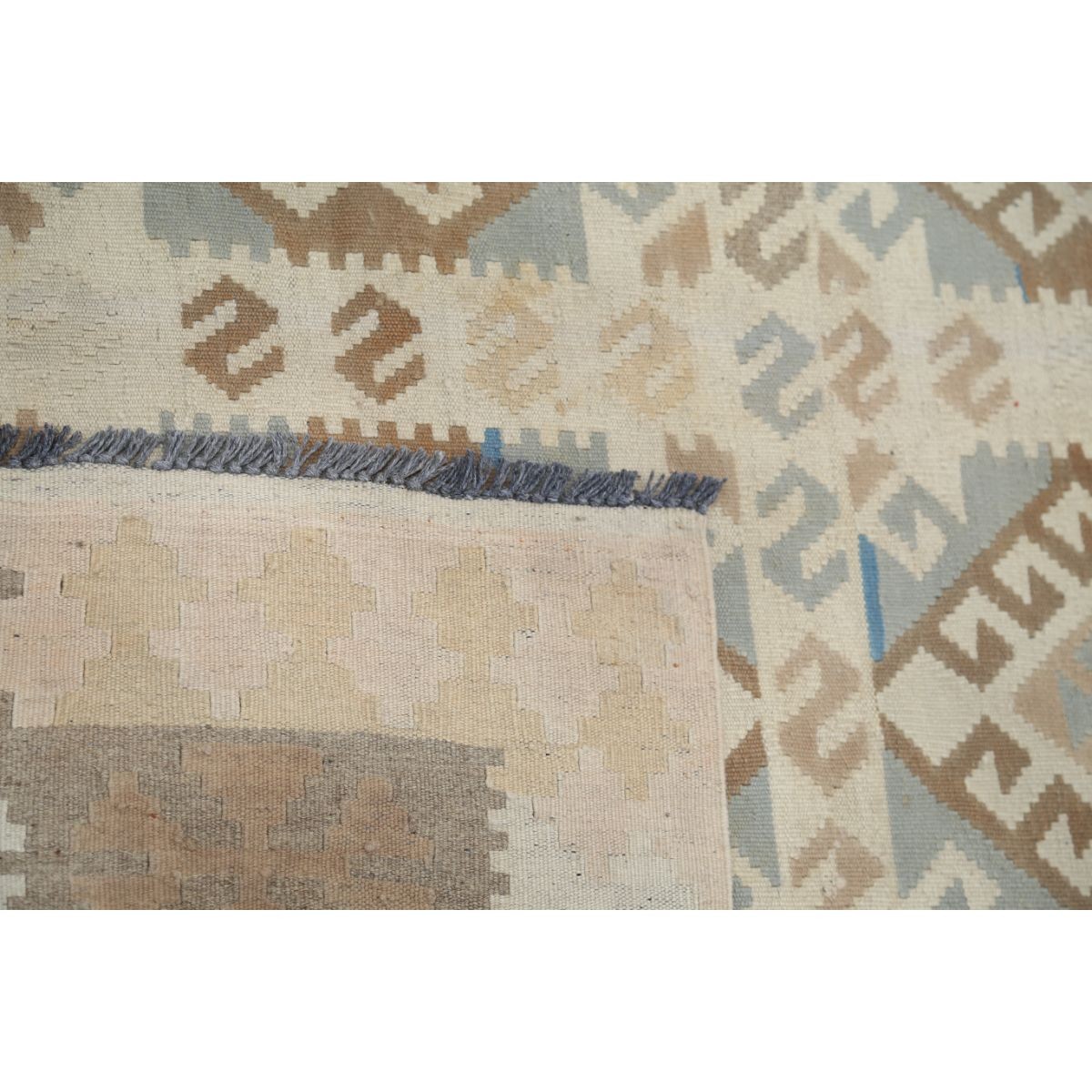 Kafkaas 5x7 Hand Woven Washable Wool Rug - Soft Hues