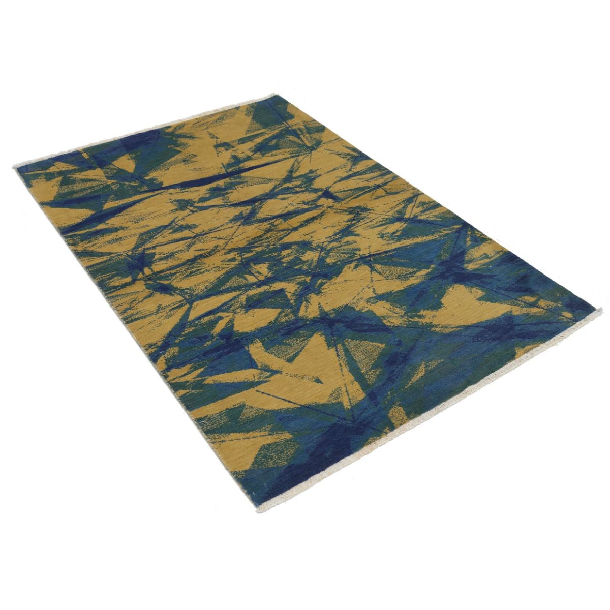Dhanak 4x6 Machine-Made Washable Wool Rug - Colorful