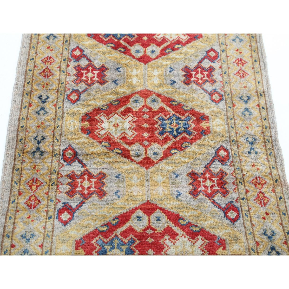 Revival 2x3 Handmade Double Knotted Washable Wool Rug - Colorful