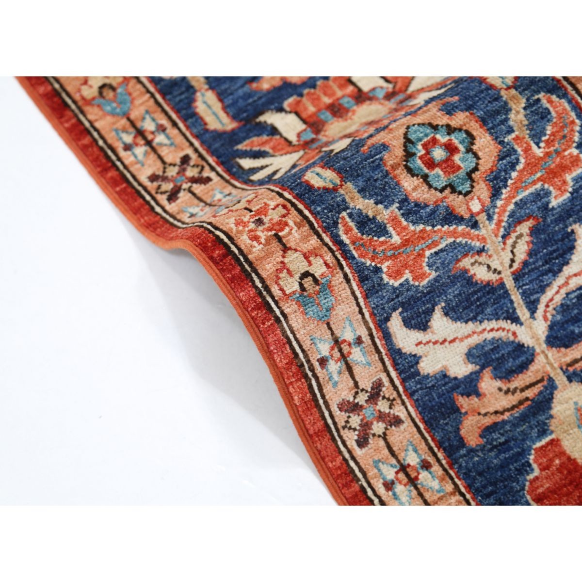Bakhtiari 8x10 Hand-Knotted Washable Wool Rug - Colorful