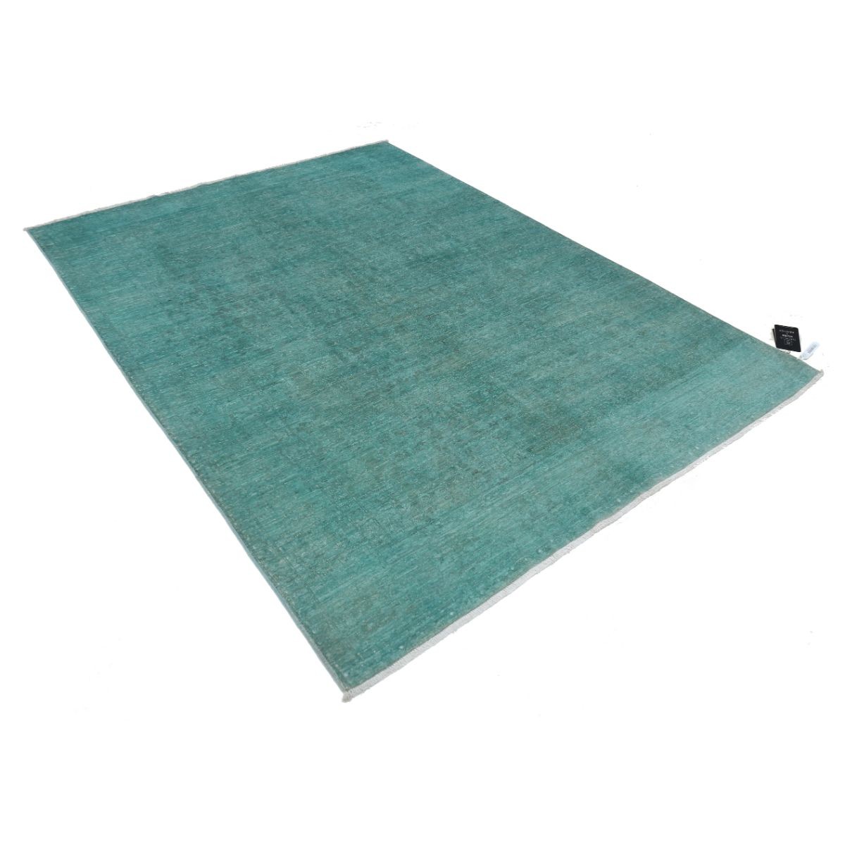 Fine 6x8 Handmade Double Knotted Washable Wool Rug - Monochormatic