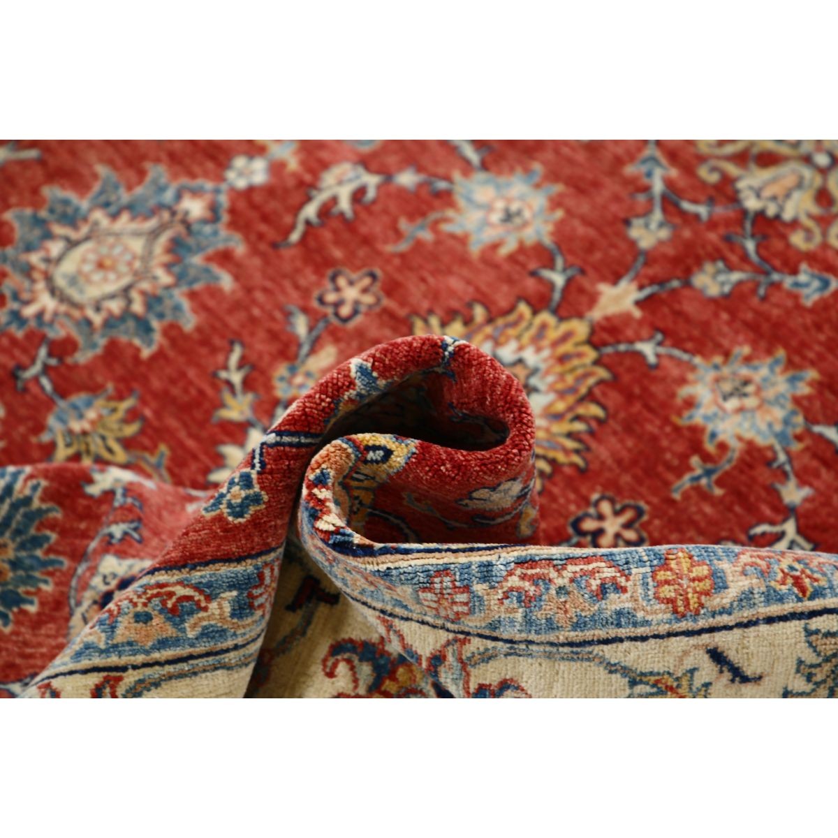 Ziegler 7x10 Handmade Double Knotted Washable Wool Rug - Colorful
