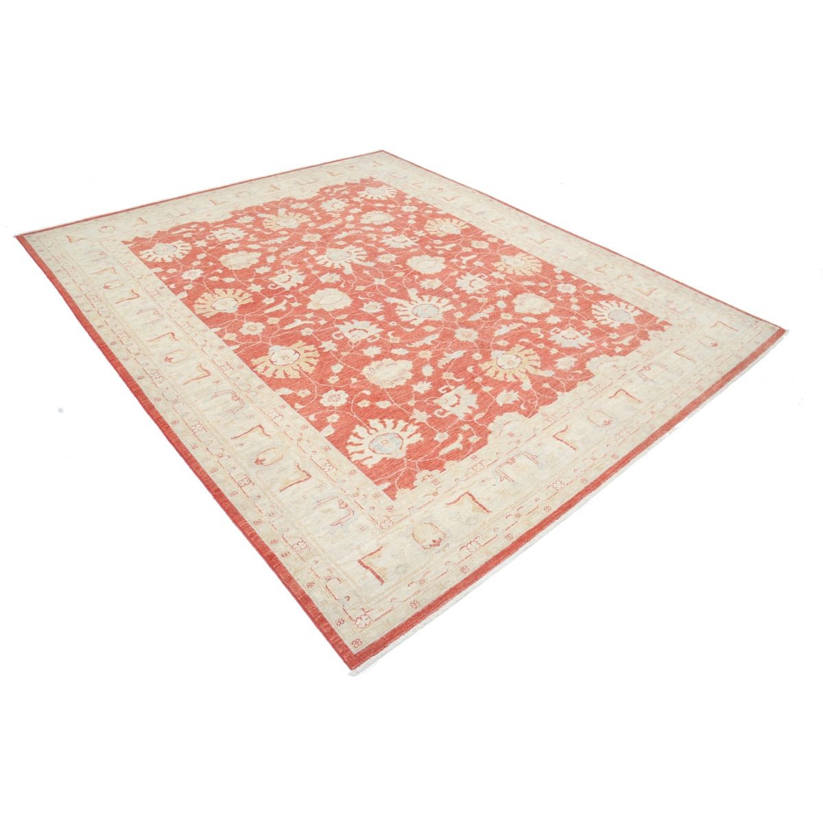 Ziegler 8x9 Handmade Double Knotted Washable Wool Rug - Colorful