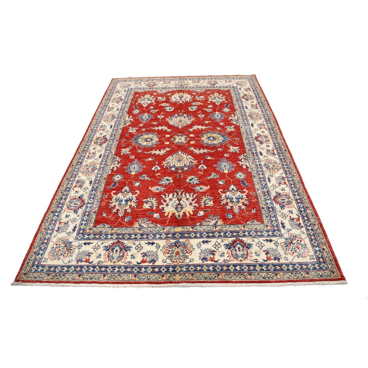 Ziegler 6x8 Handmade Double Knotted Washable Wool Rug - Colorful