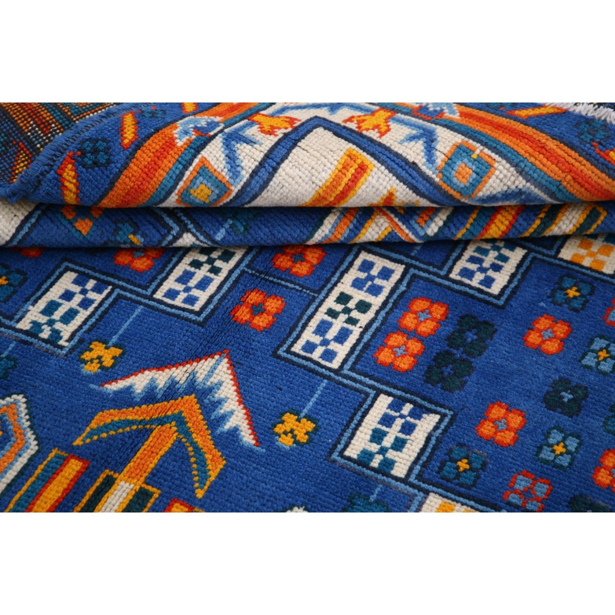 Revival 5x7 Handmade Double Knotted Washable Wool Rug - Colorful