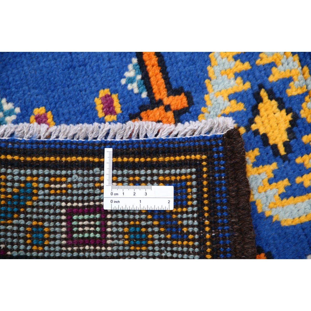 Revival 3x4 Handmade Double Knotted Washable Wool Rug - Colorful