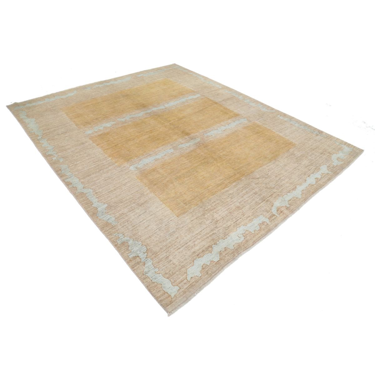 Modcar 8x9 Handmade Double Knotted Washable Wool Rug - Colorful