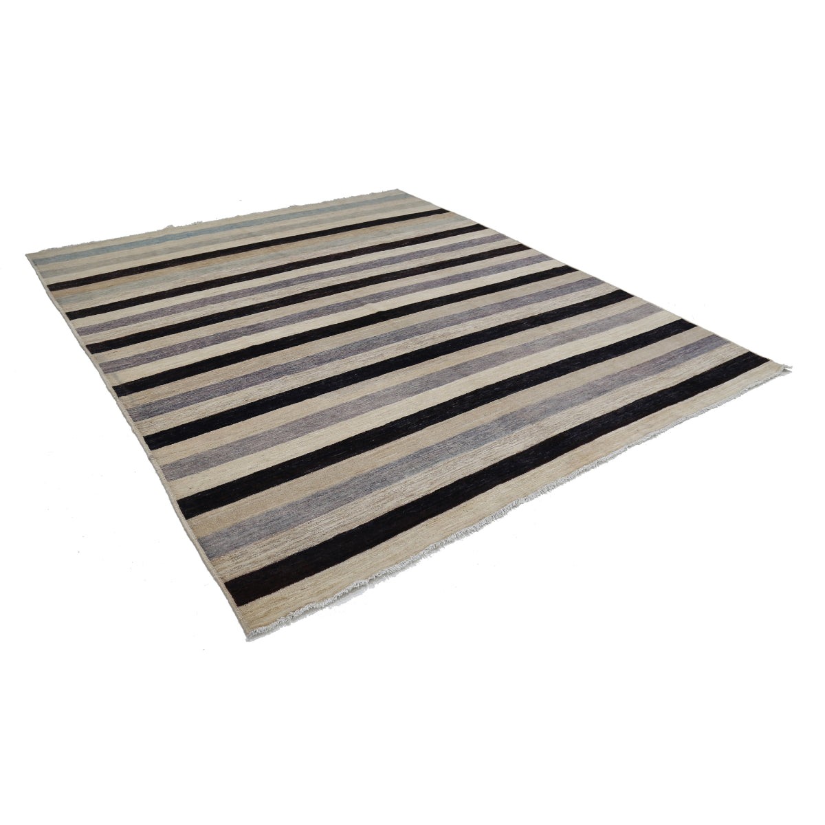 Modcar 8x10 Handmade Double Knotted Washable Wool Rug - Colorful