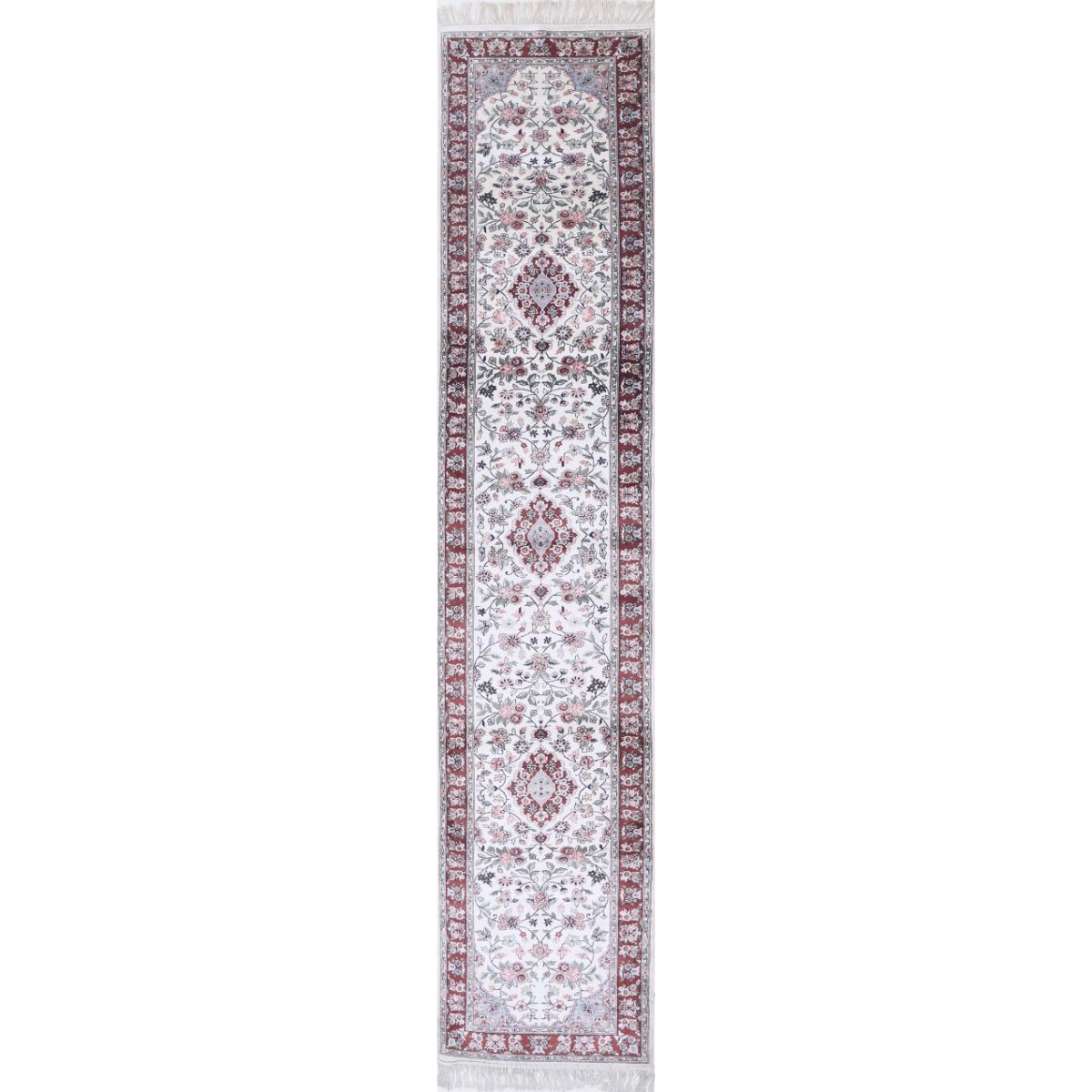Legacy 3x14 Handmade Double Knotted Washable Art Silk Runner - Colorful