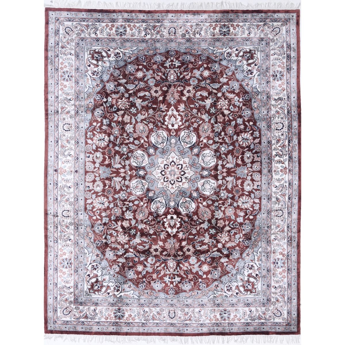 Legacy 9x12 Handmade Double Knotted Washable Art Silk Rug - Colorful
