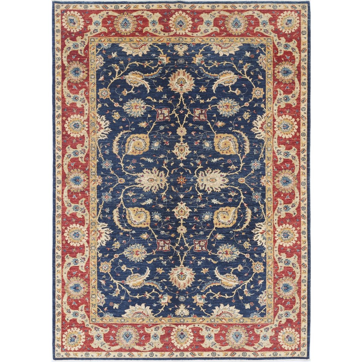 Ziegler 6x8 Handmade Double Knotted Washable Wool Rug - Colorful
