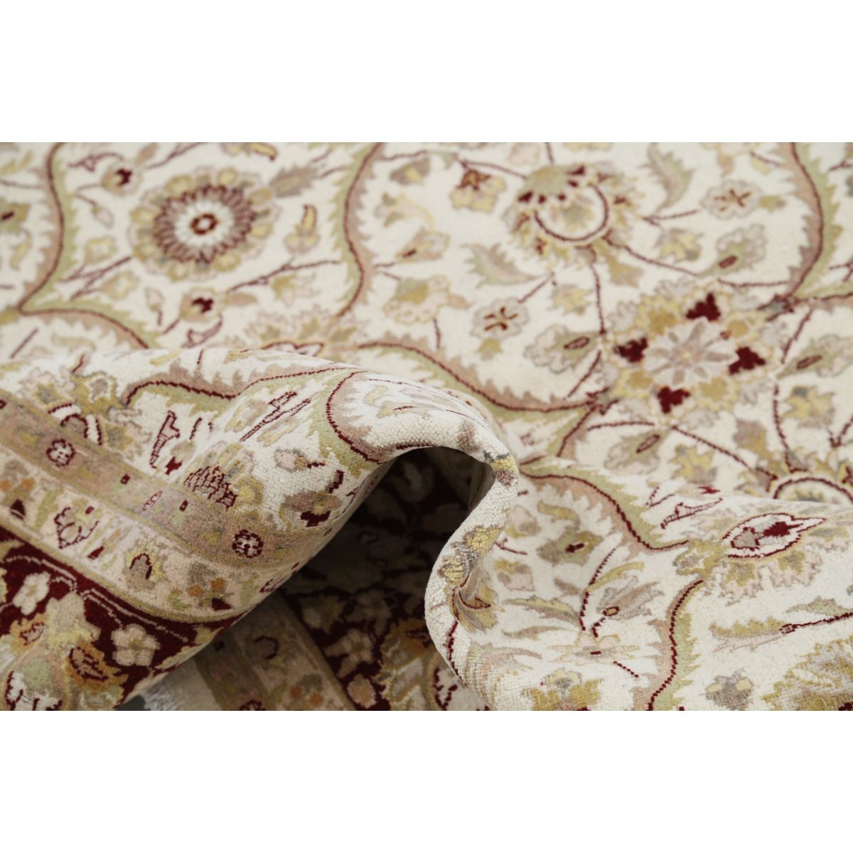 Heritage 7x10 Handmade Double Knotted Washable Wool/Silk Rug - Colorful