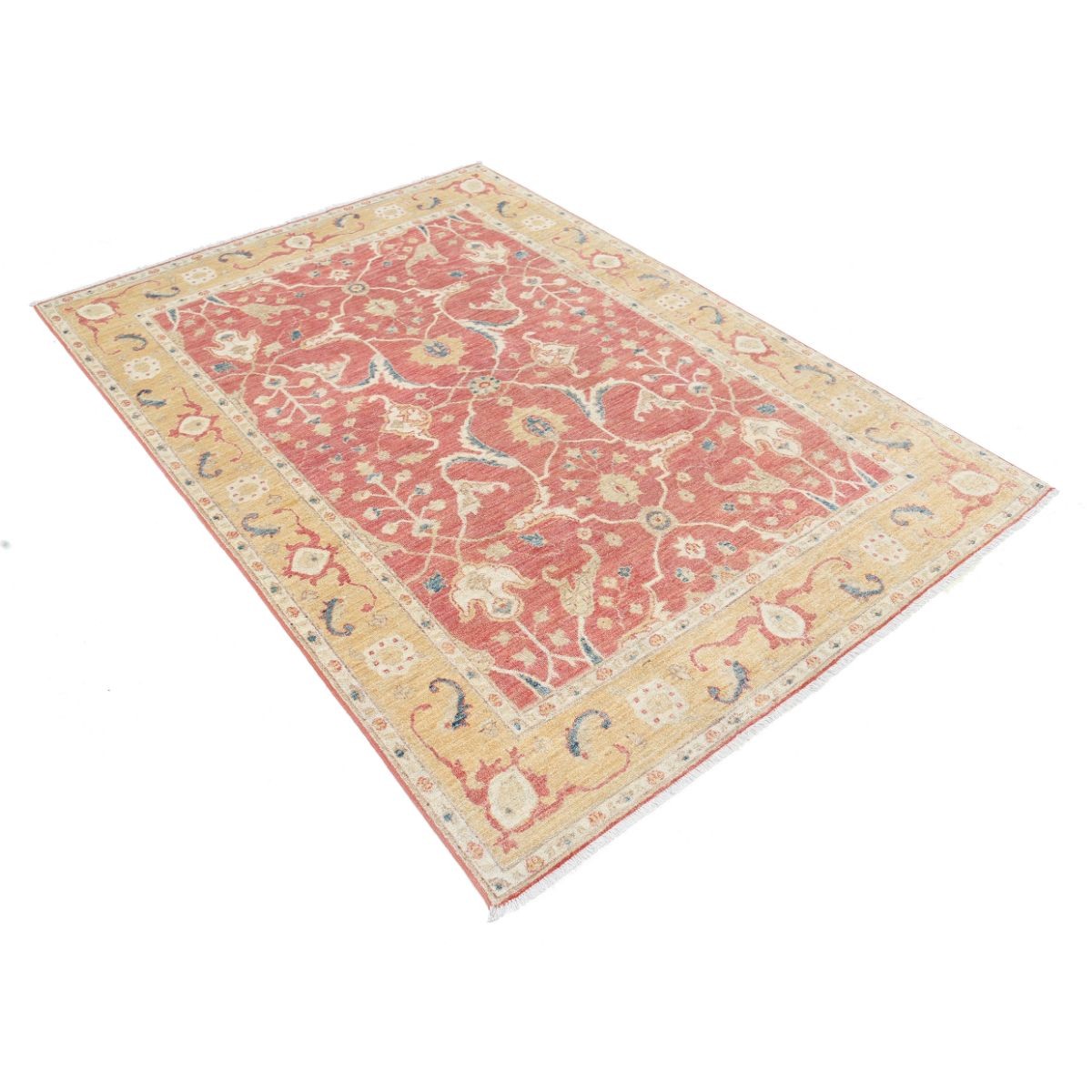 Ziegler 5x7 Handmade Double Knotted Washable Wool Rug - Colorful
