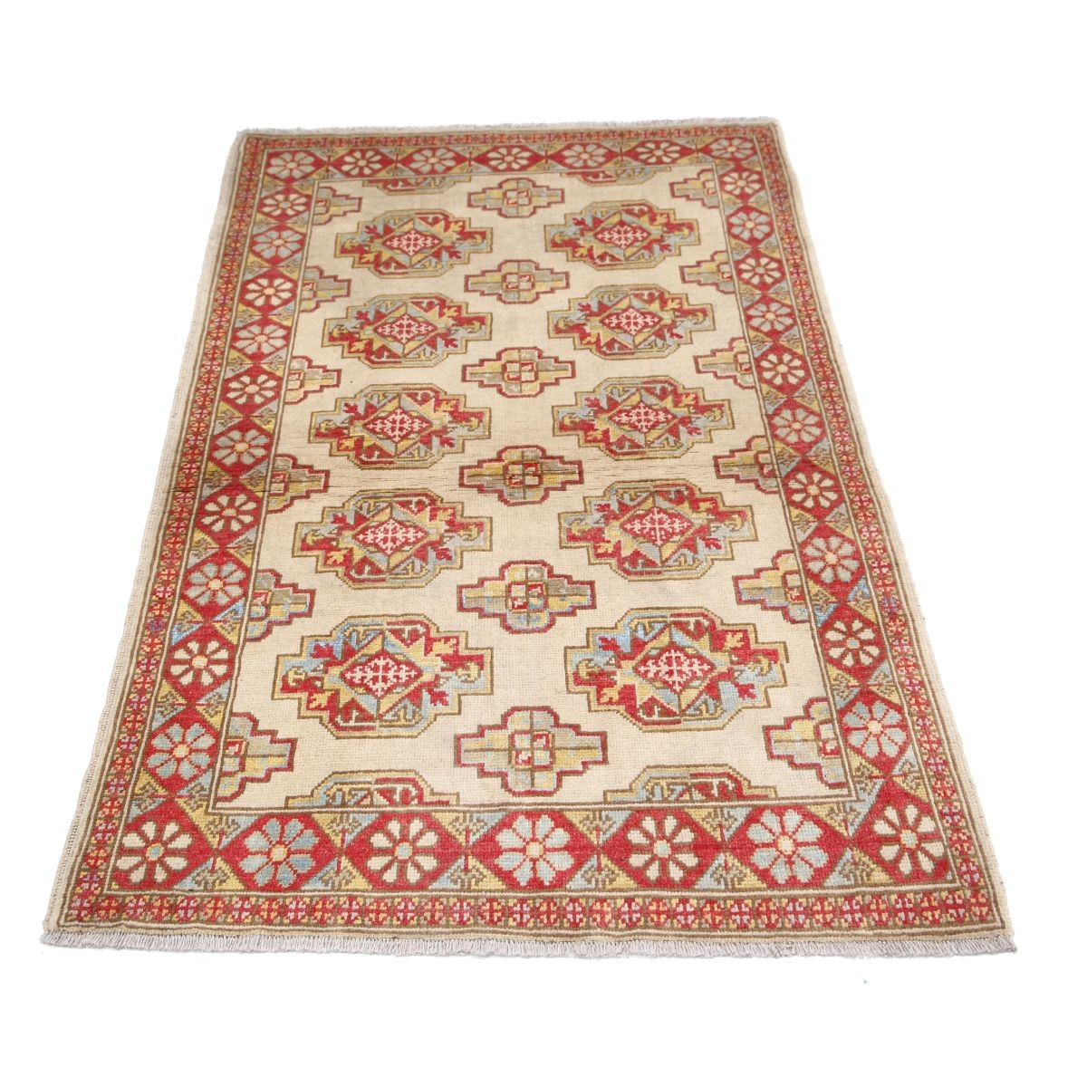 Revival 3x5 Handmade Double Knotted Washable Wool Rug - Colorful