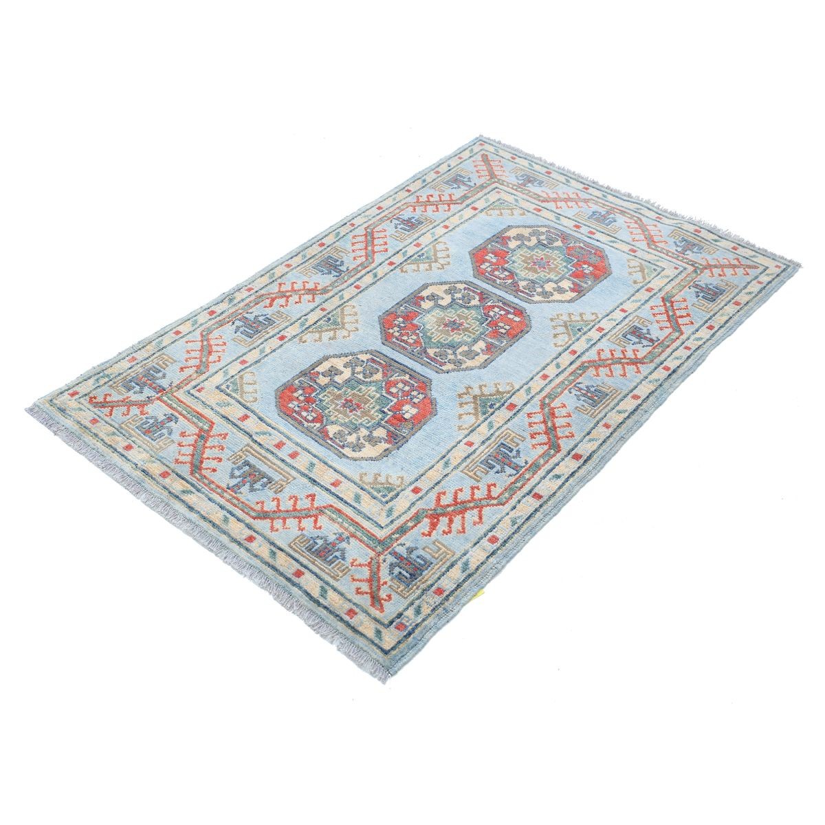 Revival 3x5 Handmade Double Knotted Washable Wool Rug - Colorful
