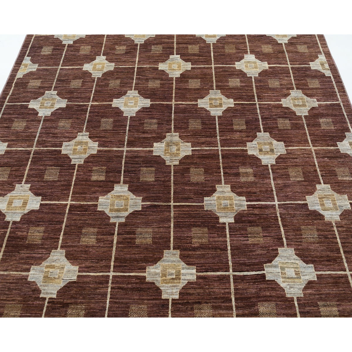 Modcar 6x8 Handmade Double Knotted Washable Wool Rug - Colorful
