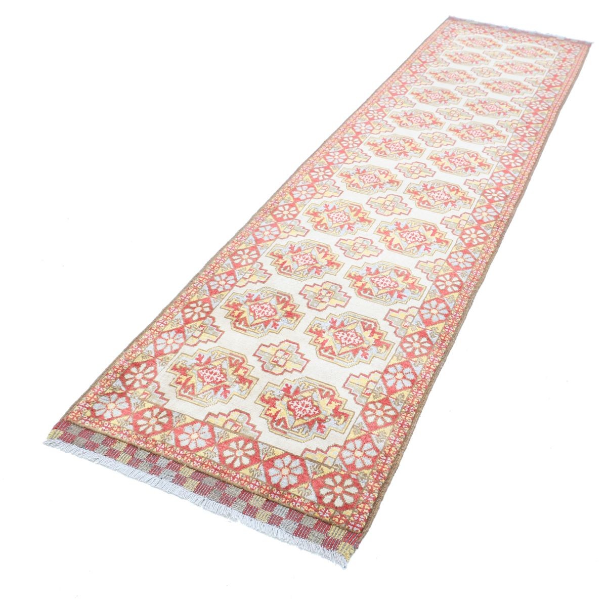 Revival 3x10 Handmade Double Knotted Washable Wool Runner - Colorful