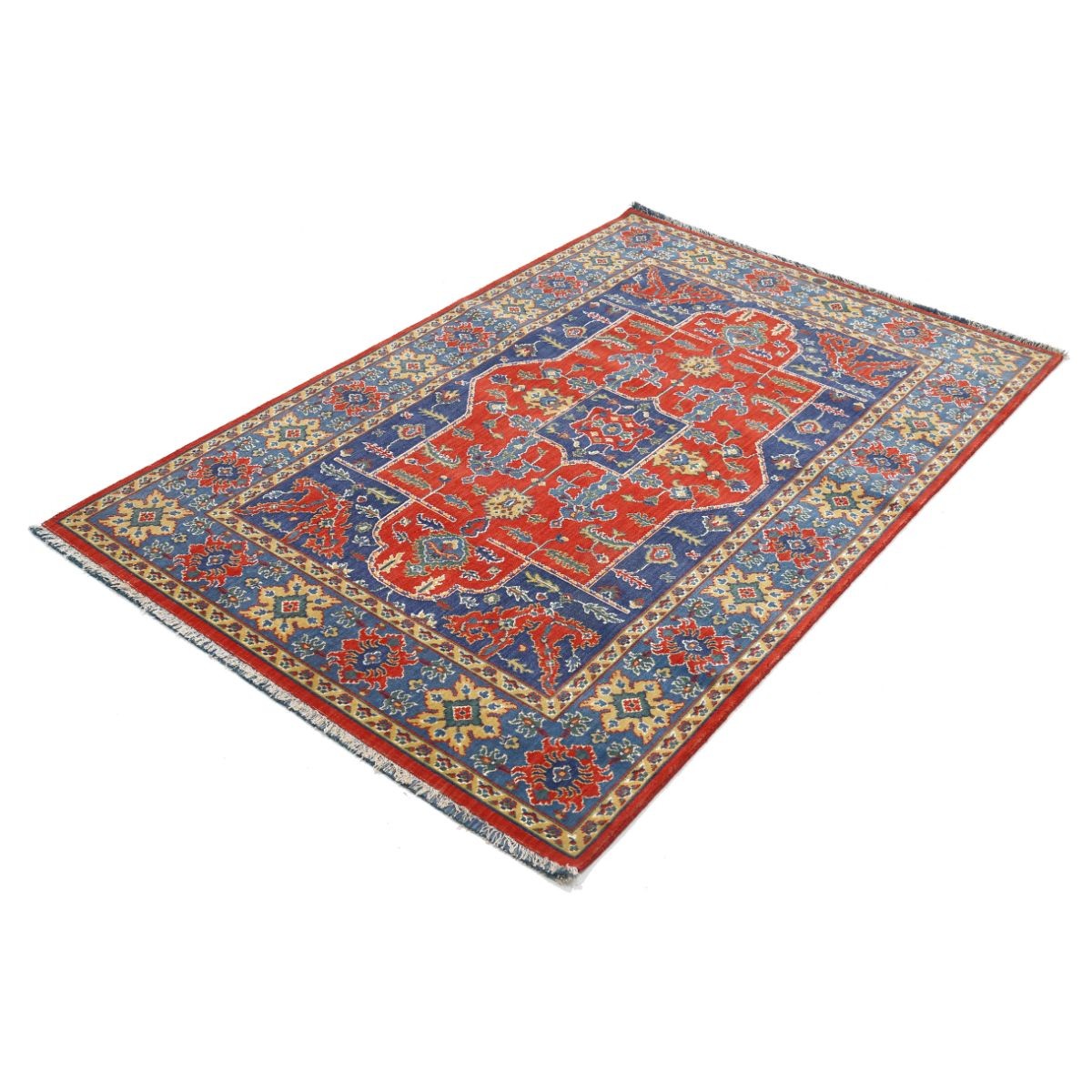 Gulshan 4x6 Powered-Loomed Washable Wool Rug - Colorful