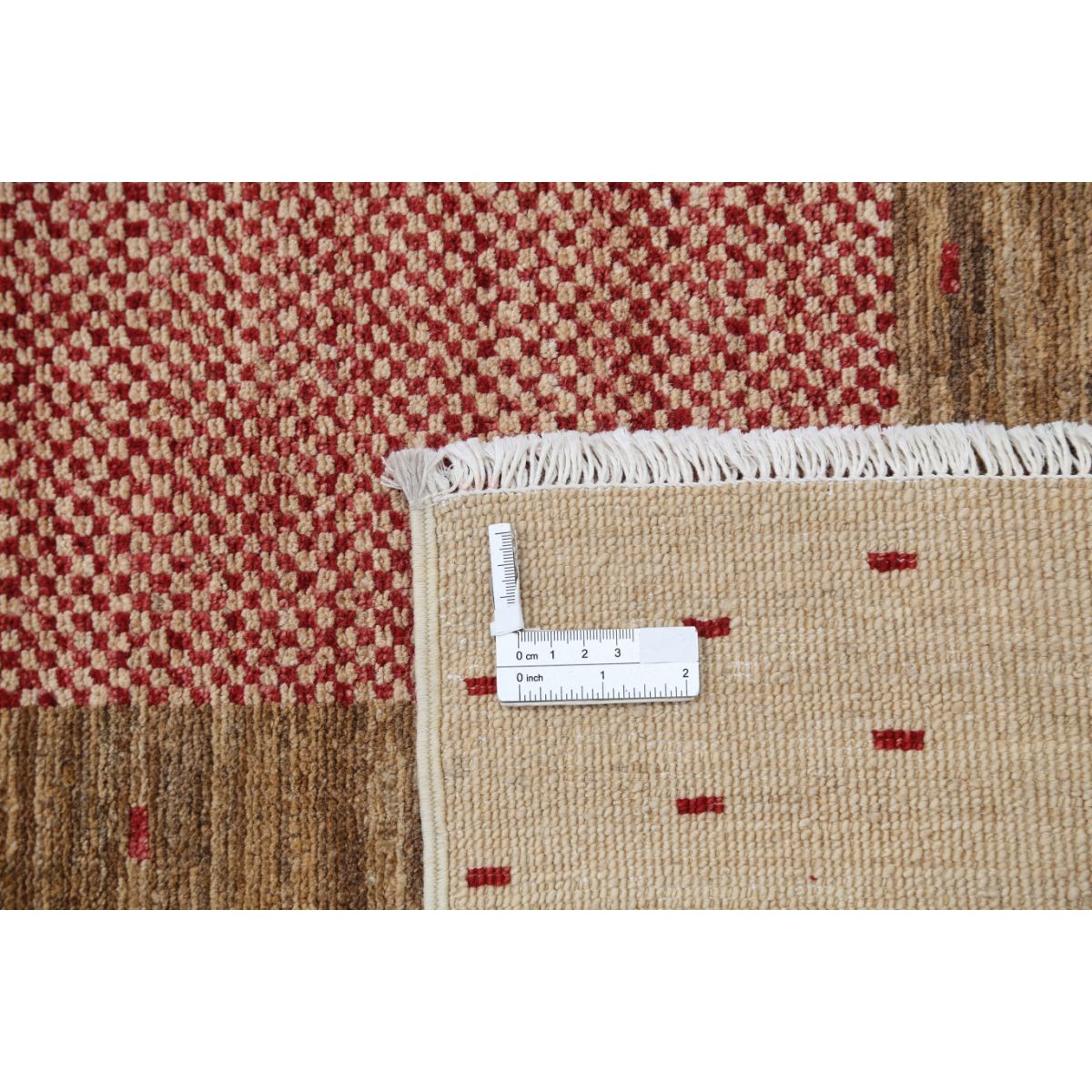 Modcar 12x18 Handmade Double Knotted Washable Wool Rug - Colorful