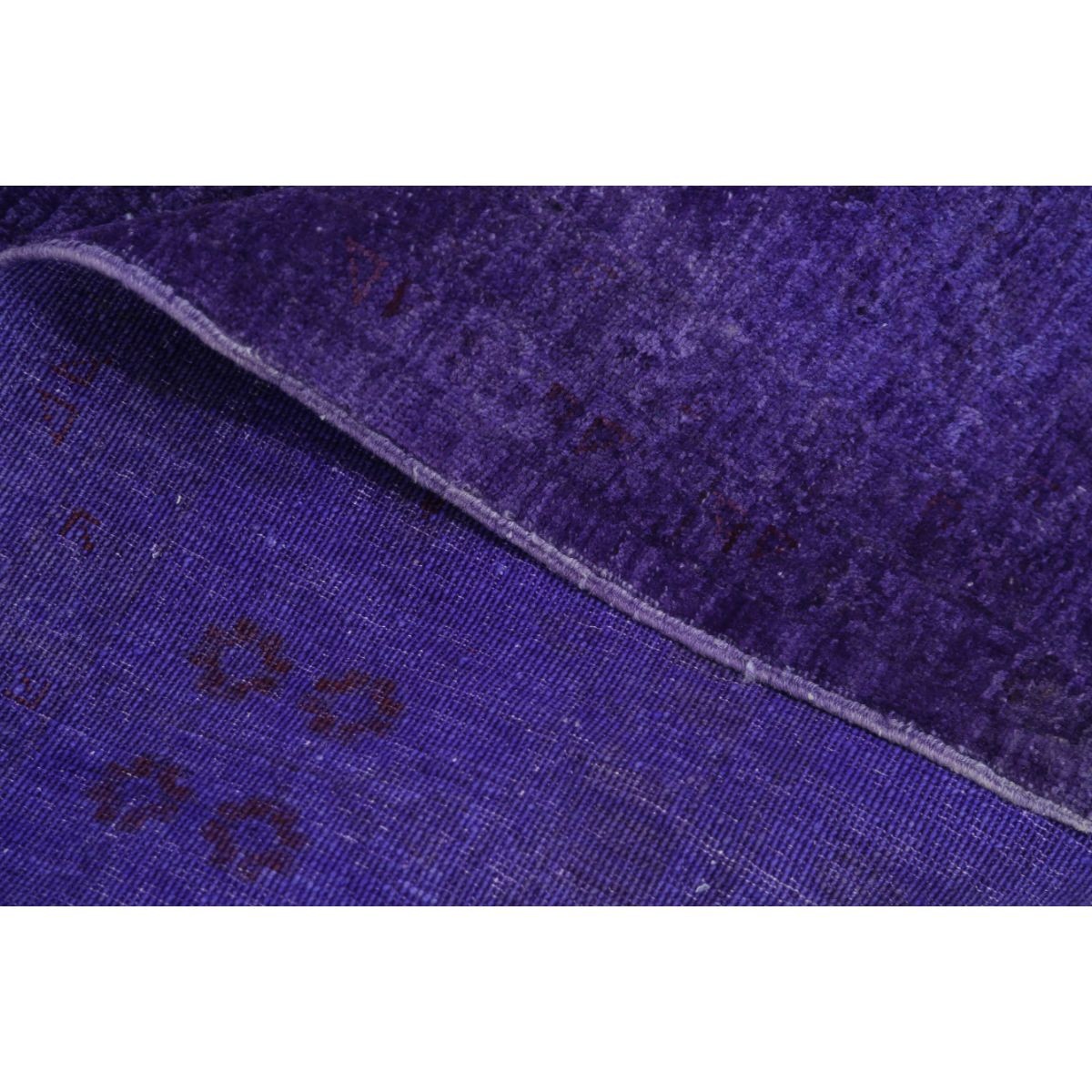 Overdye 6x8 Handmade Double Knotted Washable Wool Rug - Monochormatic
