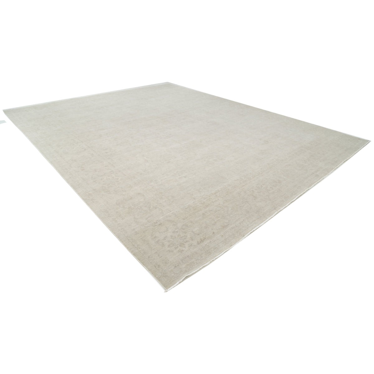 Serenity 13x17 Handmade Double Knotted Washable Wool Rug - Soft Hues