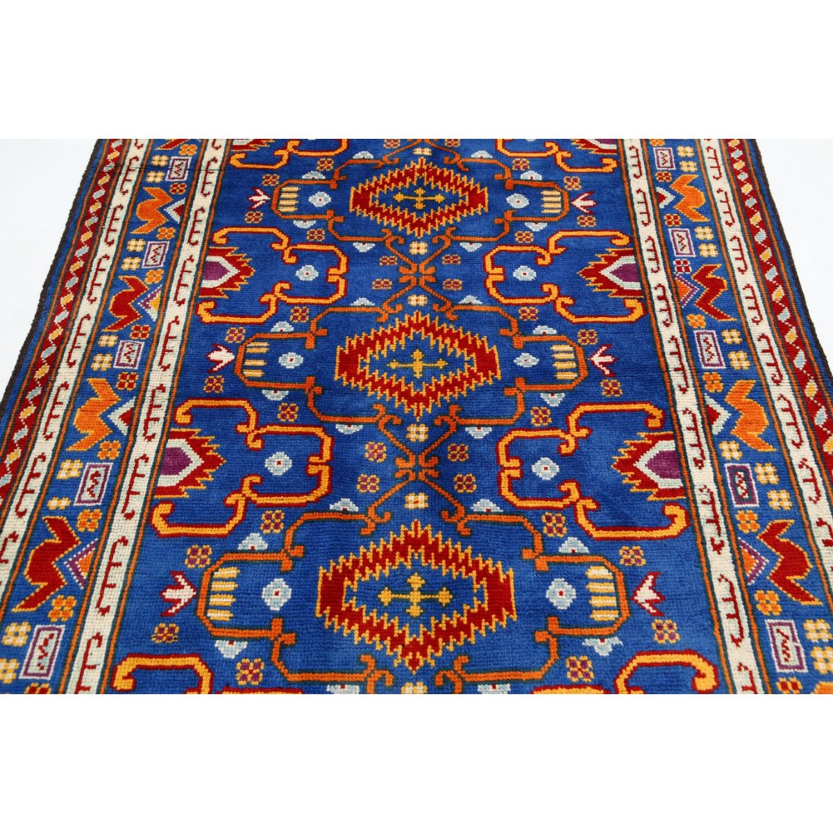 Revival 5x7 Handmade Double Knotted Washable Wool Rug - Colorful