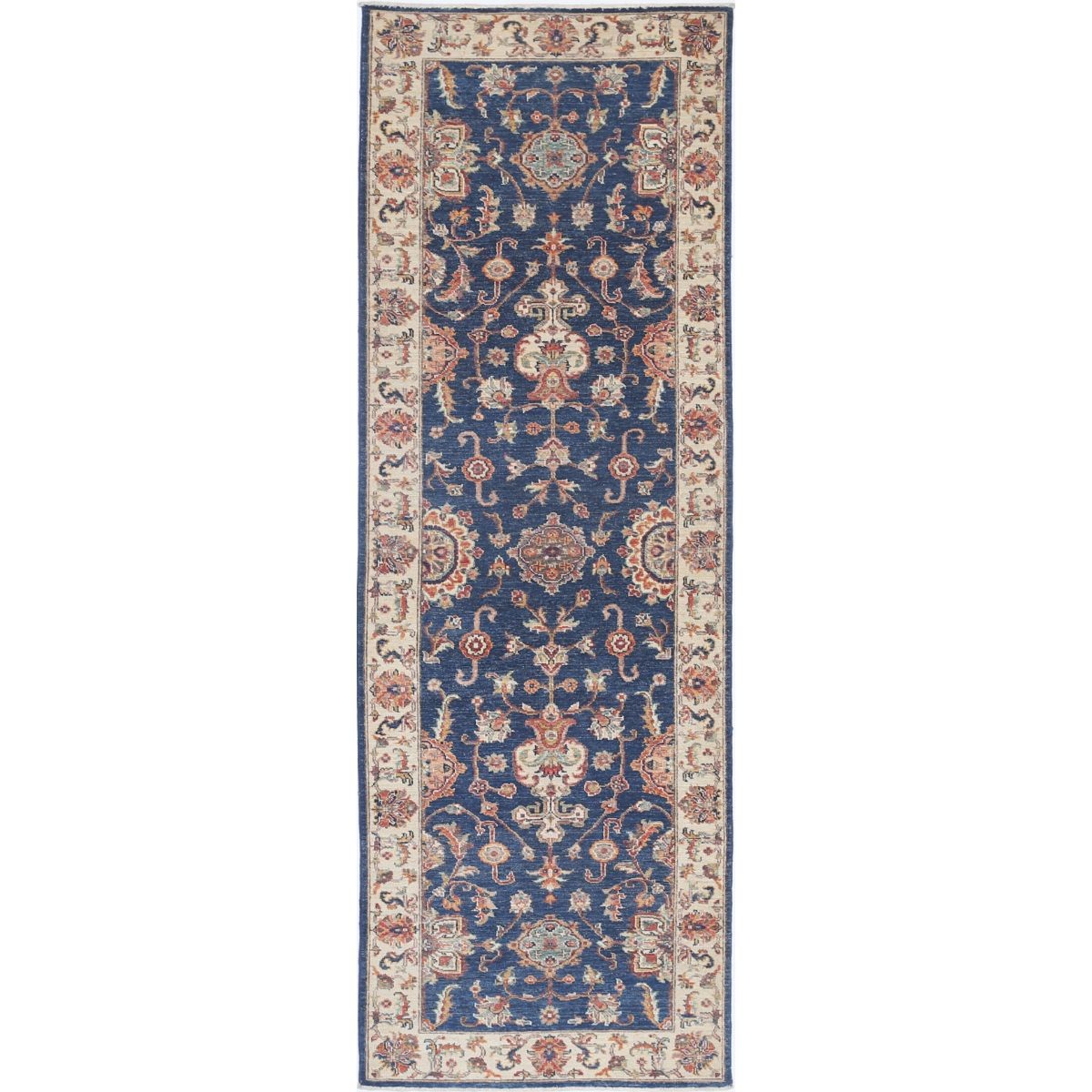 Ziegler 3x8 Handmade Double Knotted Washable Wool Runner - Colorful