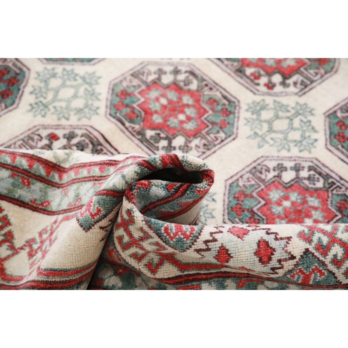 Revival 6x8 Handmade Double Knotted Washable Wool Rug - Colorful
