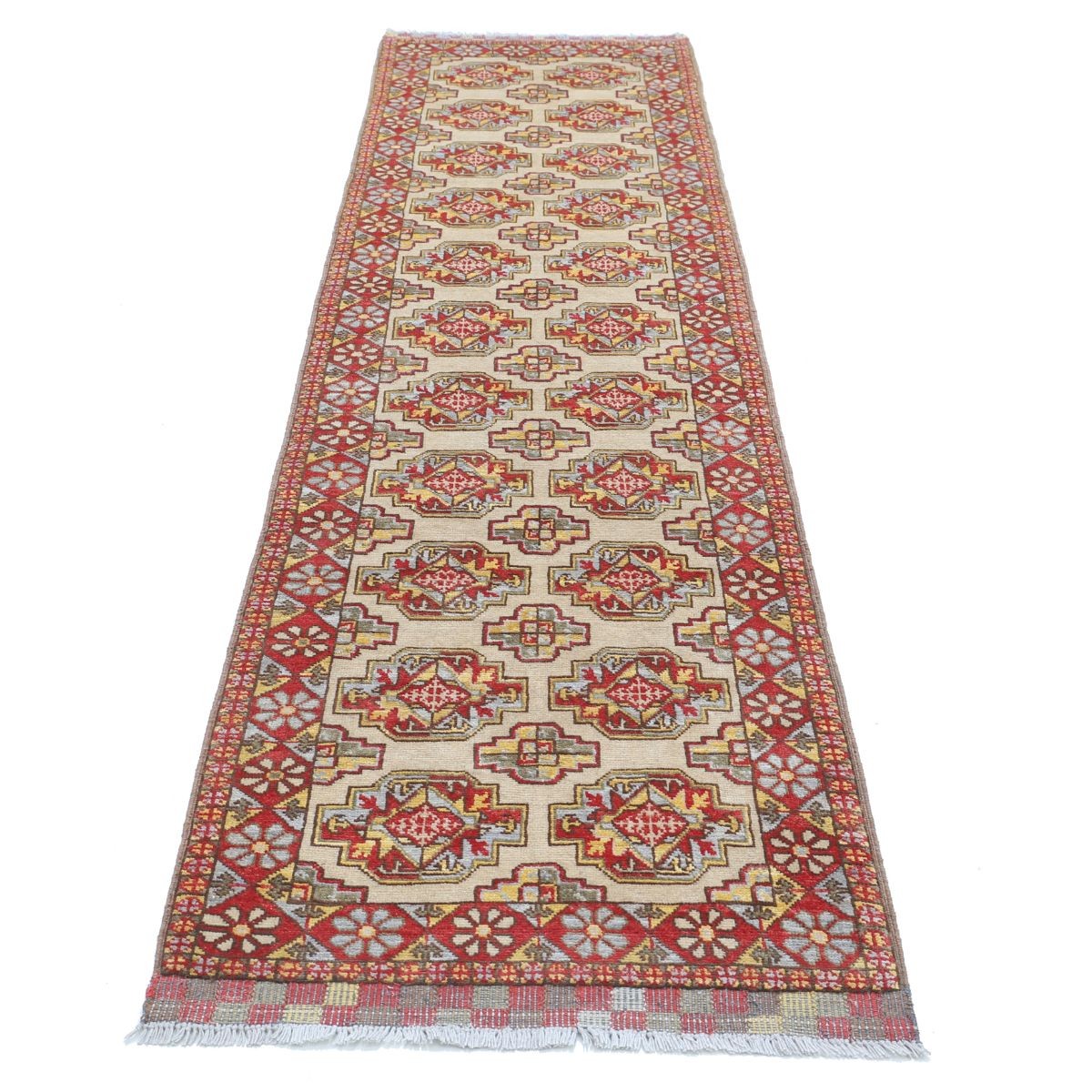 Revival 3x10 Handmade Double Knotted Washable Wool Runner - Colorful