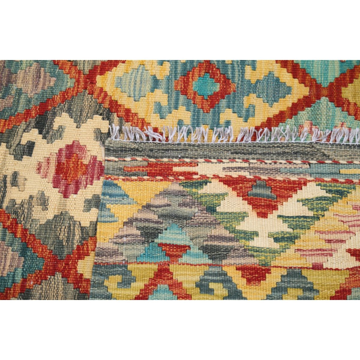 Maimana 4x6 Hand Woven Washable Wool Rug - Colorful