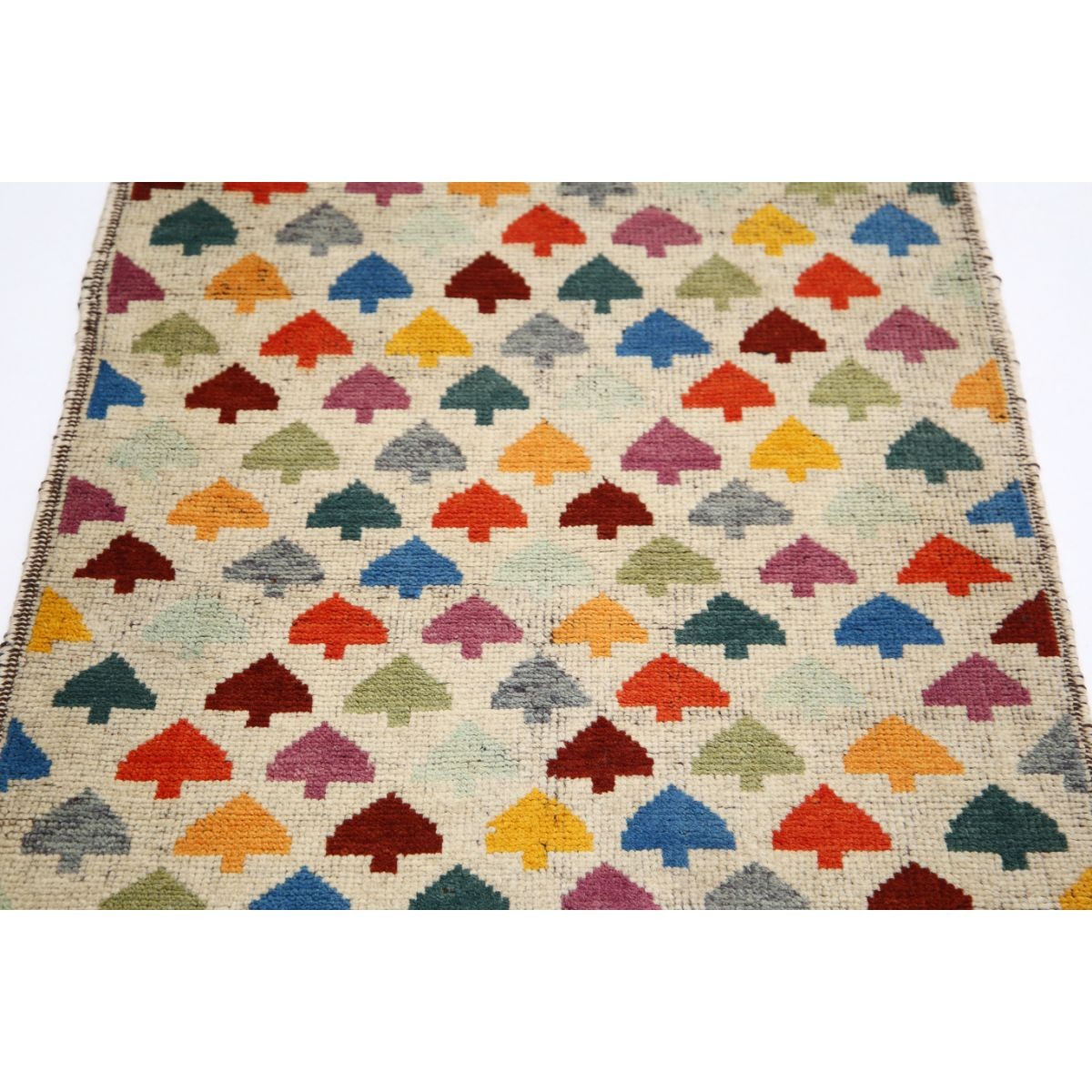 Revival 3x4 Handmade Double Knotted Washable Wool Rug - Colorful