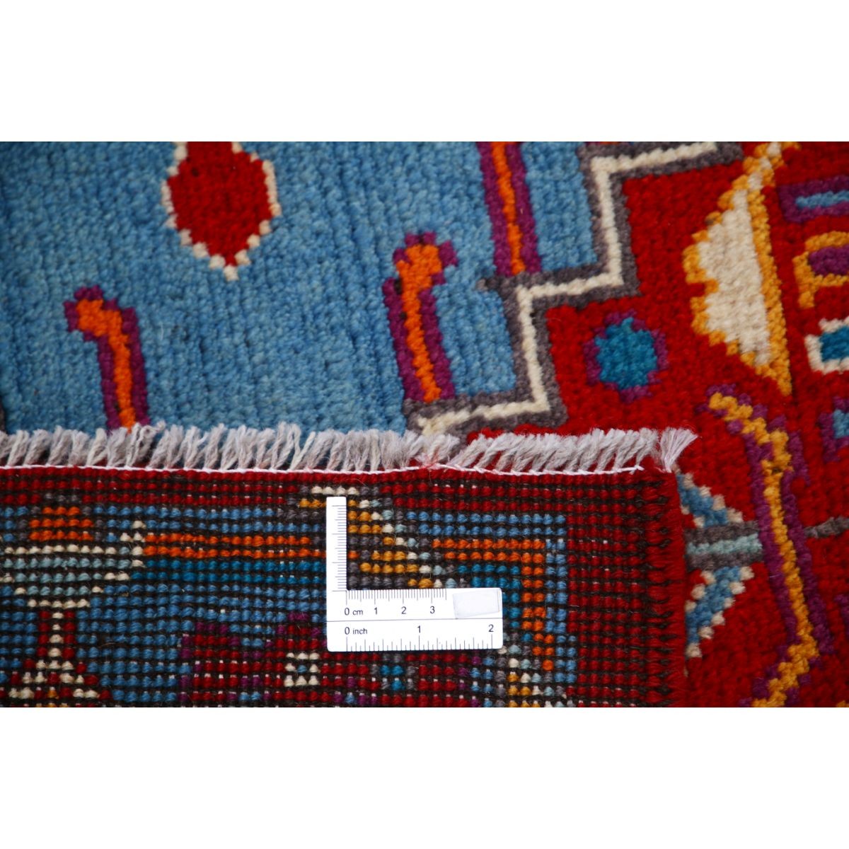 Revival 5x7 Handmade Double Knotted Washable Wool Rug - Colorful