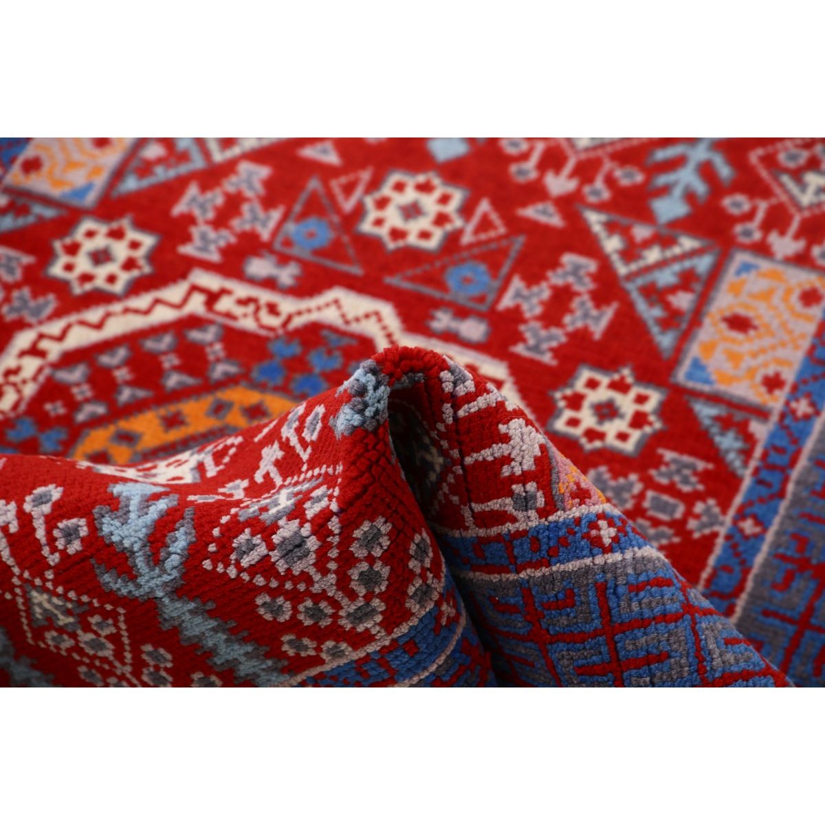 Revival 3x5 Handmade Double Knotted Washable Wool Rug - Colorful