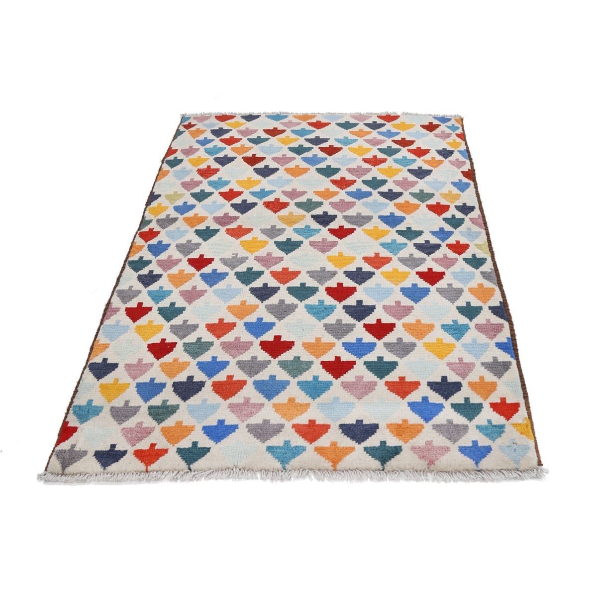 Revival 3x5 Handmade Double Knotted Washable Wool Rug - Colorful