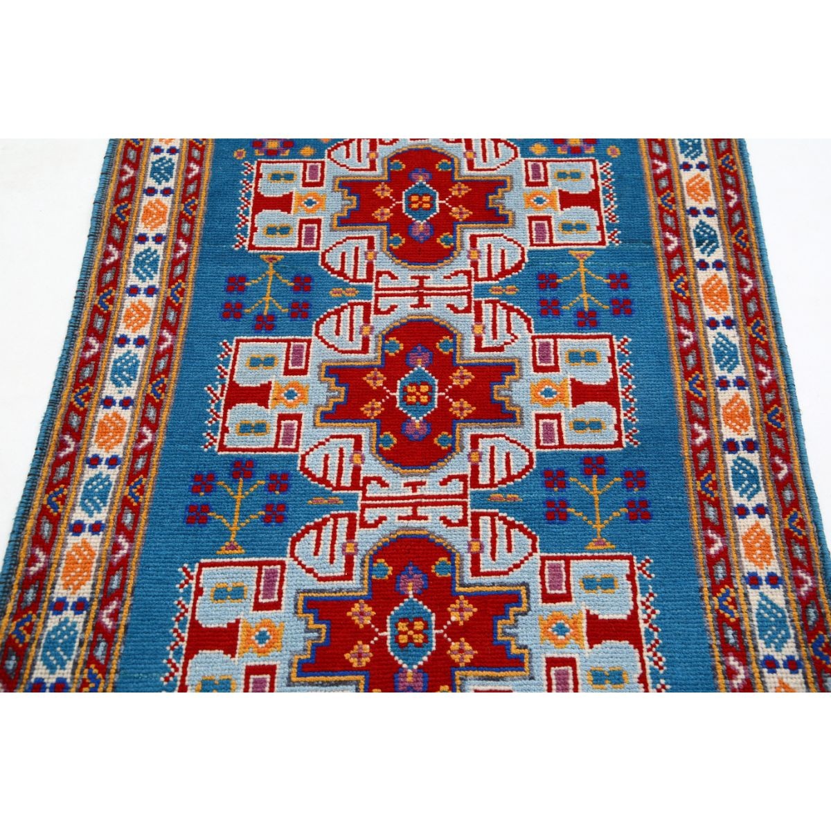 Revival 3x5 Handmade Double Knotted Washable Wool Rug - Colorful