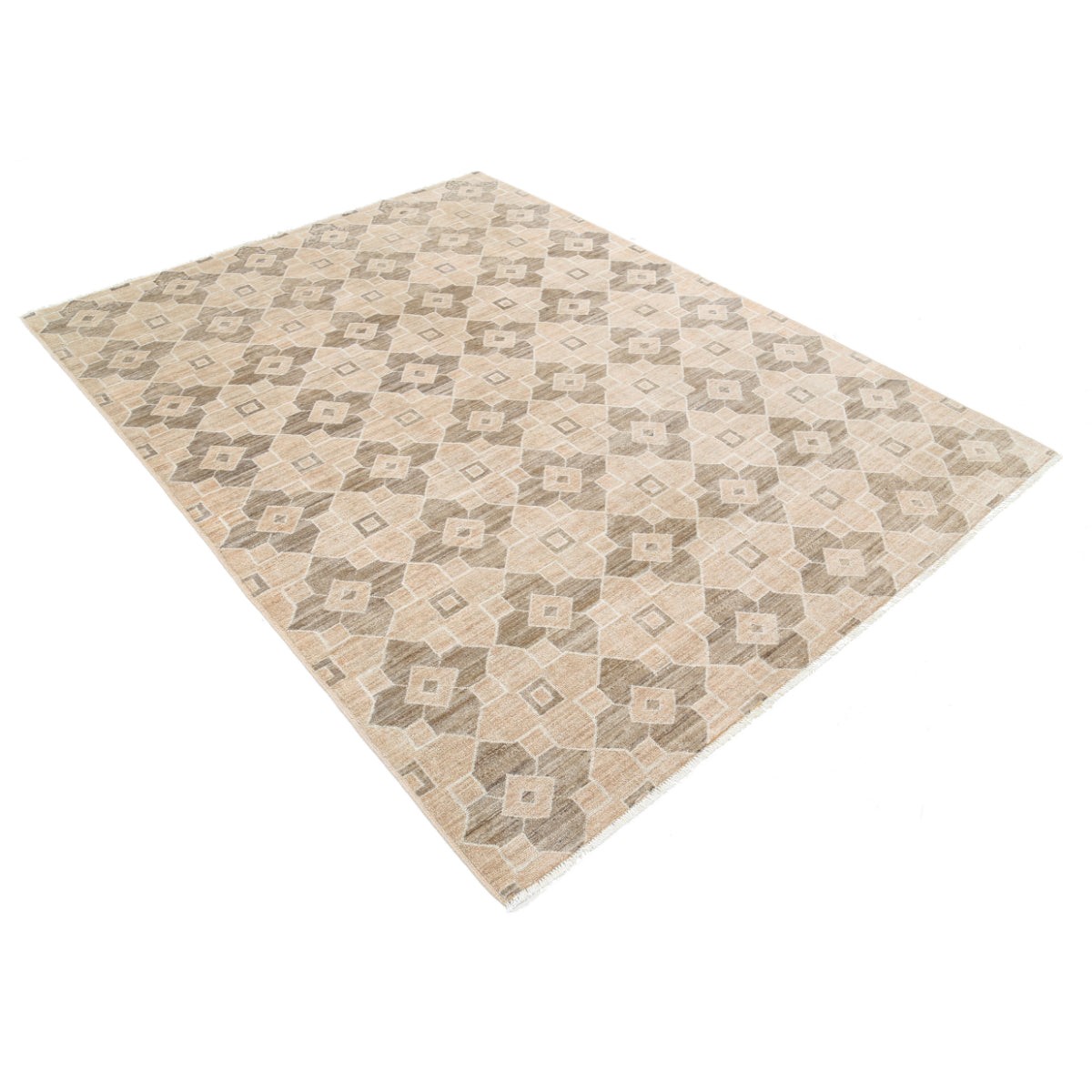 Modcar 6x8 Handmade Double Knotted Washable Wool Rug - Colorful