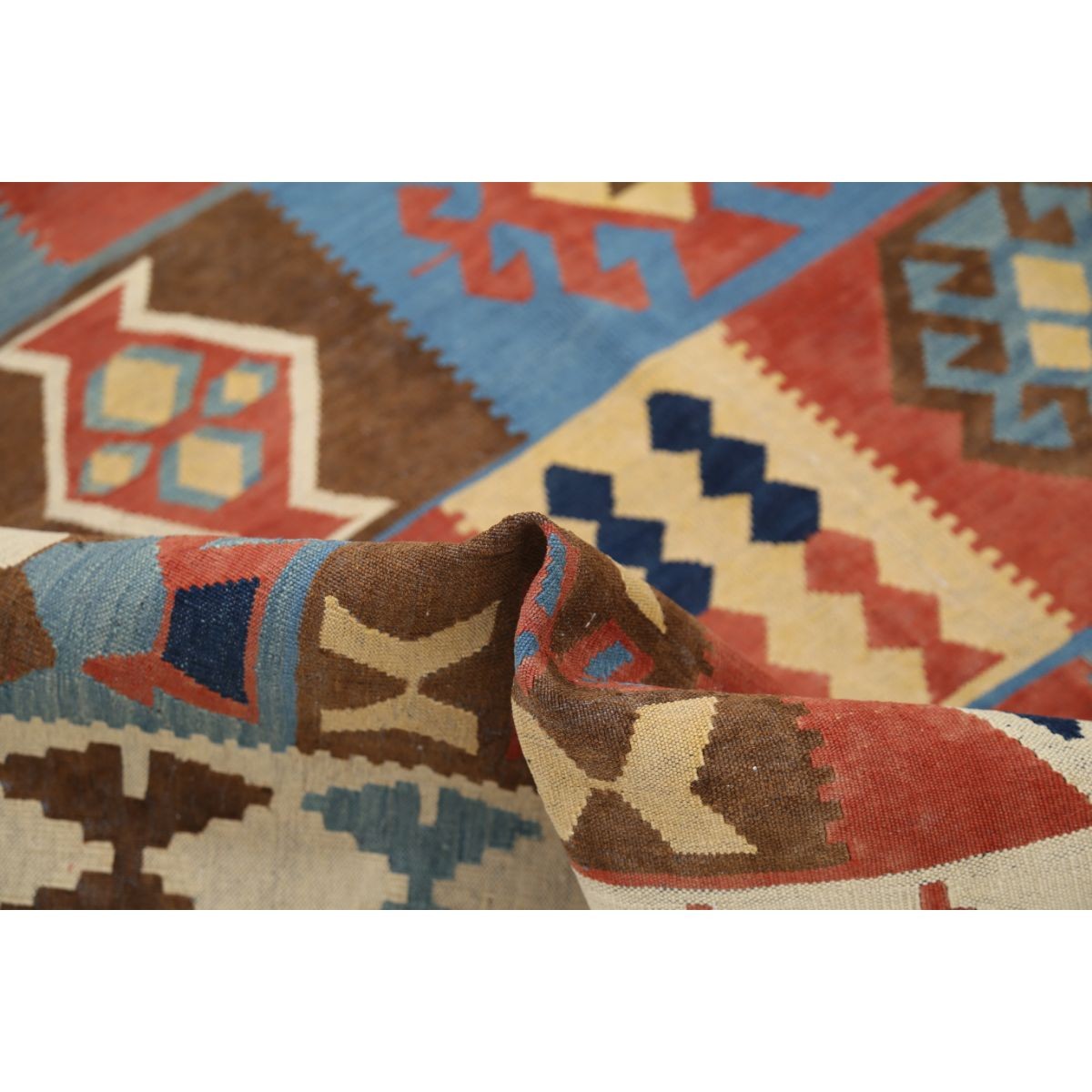 Kafkaas 5x7 Hand Woven Washable Wool Rug - Colorful