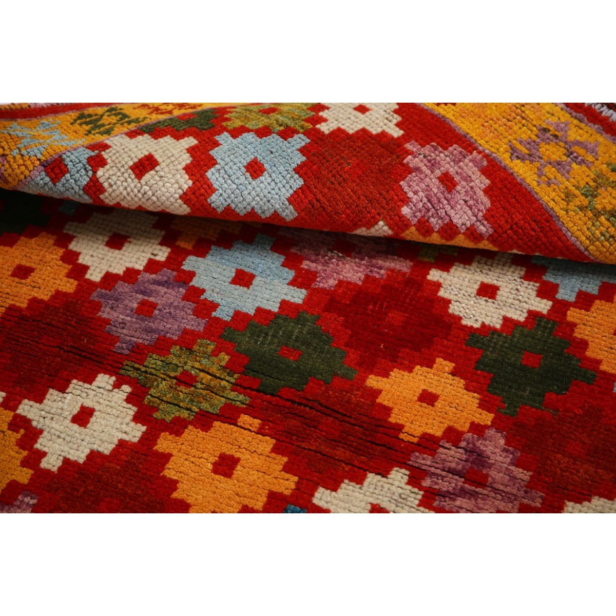 Revival 3x5 Handmade Double Knotted Washable Wool Rug - Colorful