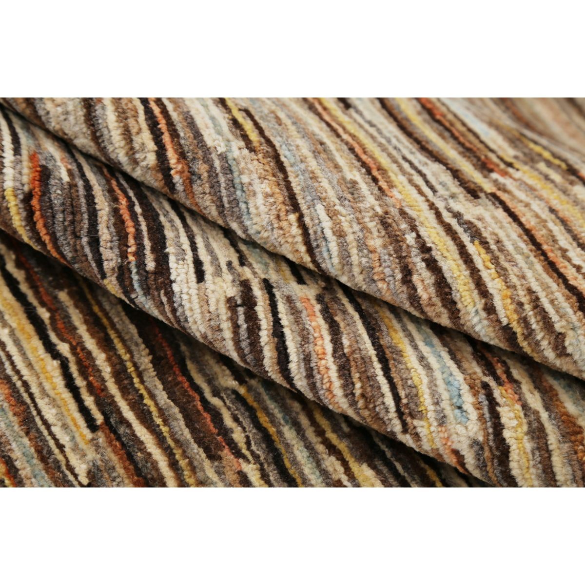 Modcar 5x7 Handmade Double Knotted Washable Wool Rug - Colorful