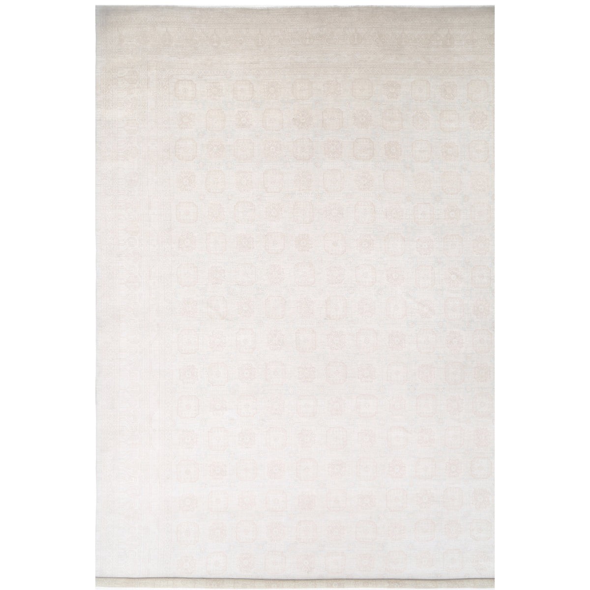 Khotan 18x25 Handmade Double Knotted Washable Wool Rug - Soft Hues