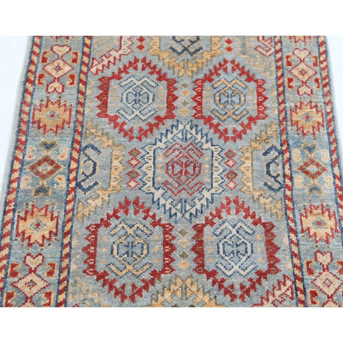 Revival 3x4 Handmade Double Knotted Washable Wool Rug - Colorful