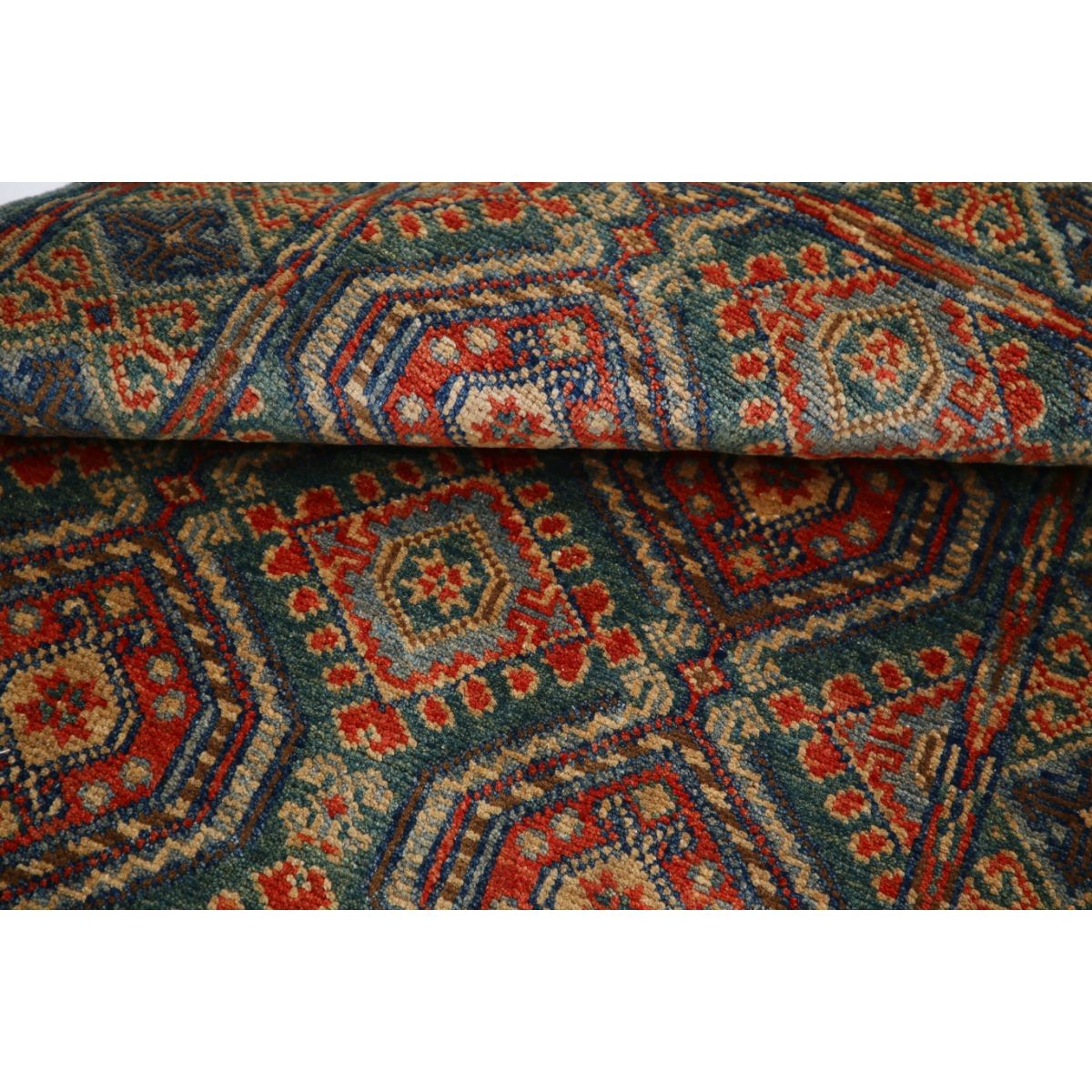 Revival 3x4 Handmade Double Knotted Washable Wool Rug - Colorful