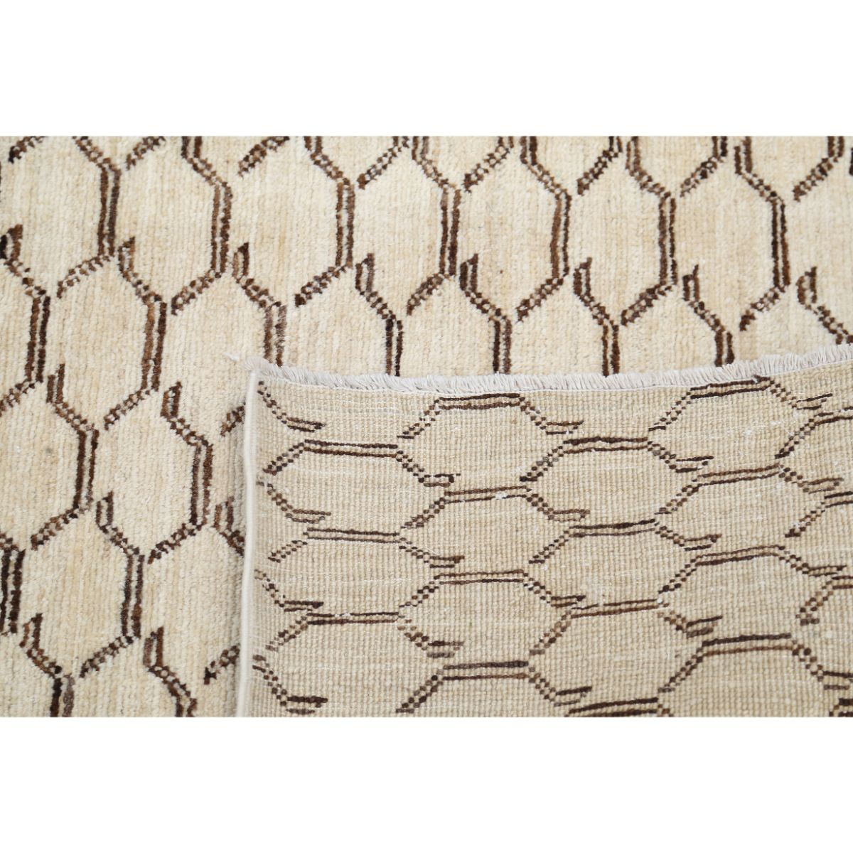 Modcar 5x6 Handmade Double Knotted Washable Wool Rug - Colorful