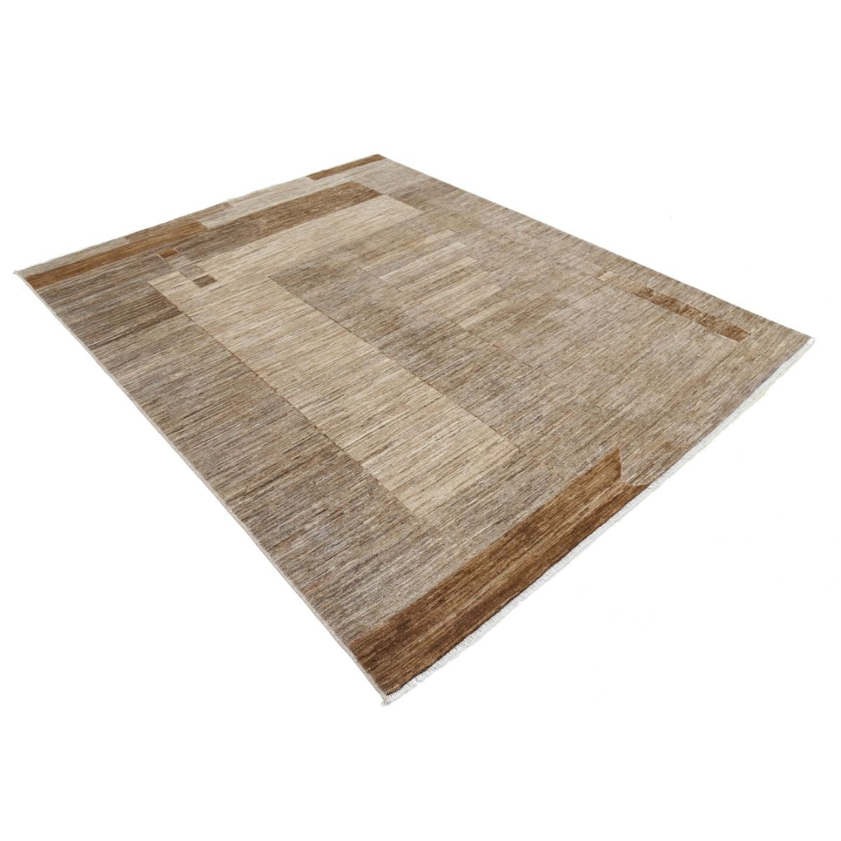 Modcar 7x8 Handmade Double Knotted Washable Wool Rug - Colorful