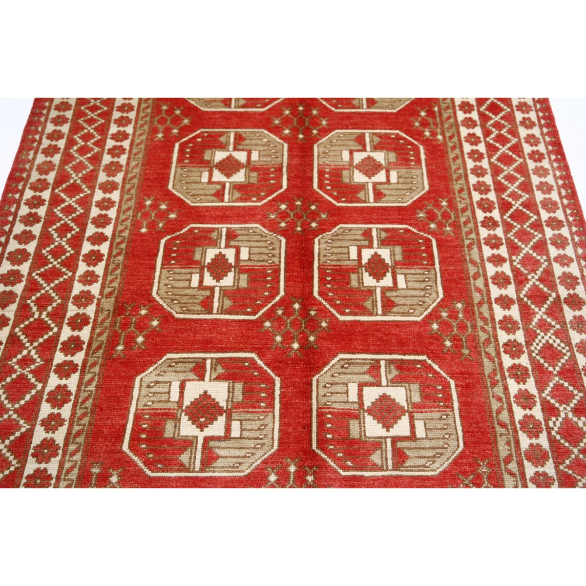 Revival 5x7 Handmade Double Knotted Washable Wool Rug - Colorful