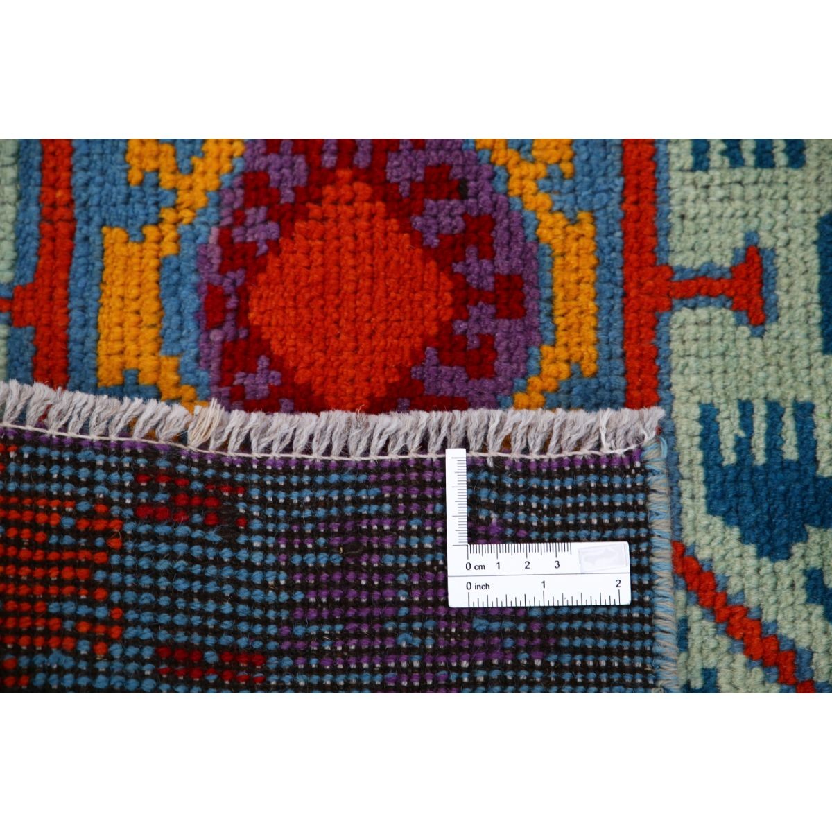 Revival 3x5 Handmade Double Knotted Washable Wool Rug - Colorful